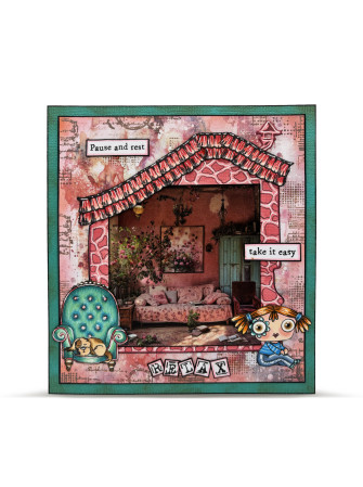 Washi Tape N° 131 - Rosy Settee - Collection "Layer-It-Up" - Aall & Create