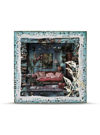Washi Tape N° 132 - Blueish Parlor - Collection "Layer-It-Up" - Aall & Create