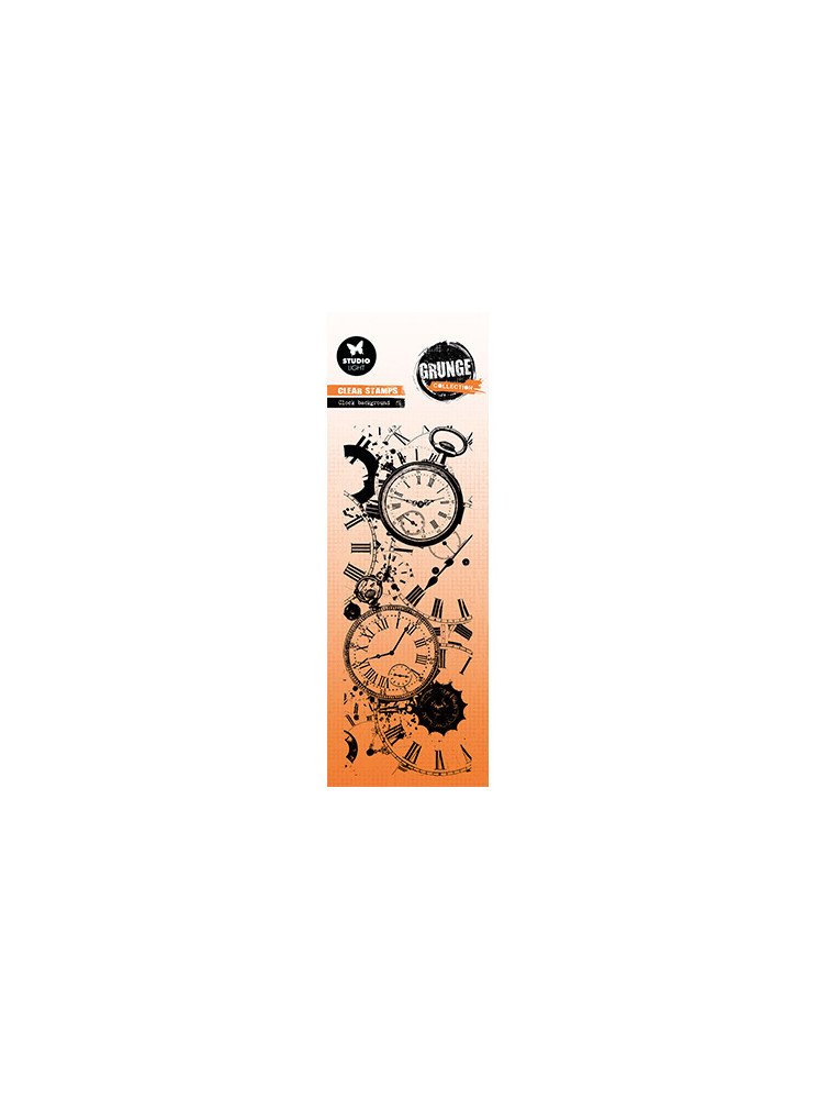 Clock Background - Tampon clear - Collection "Grunge" - Studio Light