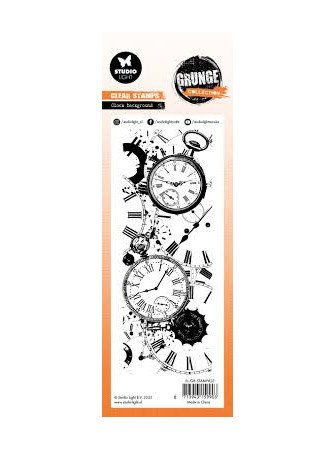 Clock Background - Tampon clear - Collection "Grunge" - Studio Light