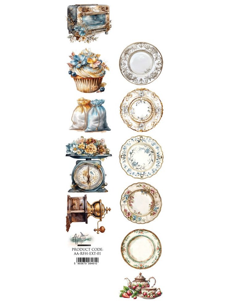 Languette de décors à découper - Collection "Recipe For Happiness" - Alchemy of Art