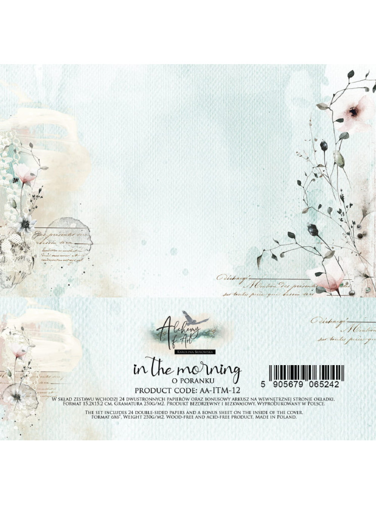 Pack papiers 15 x 15 cm - Collection "In the morning" - Alchemy of Art