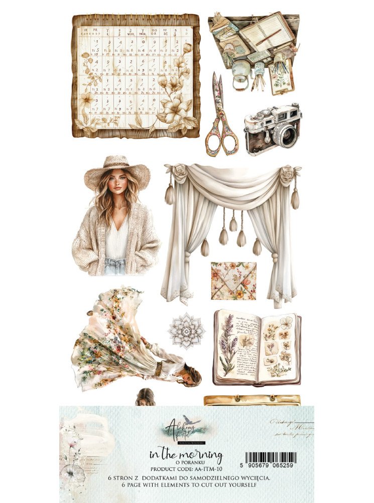 Pack de décors à découper - Collection "In the morning" - Alchemy of Art