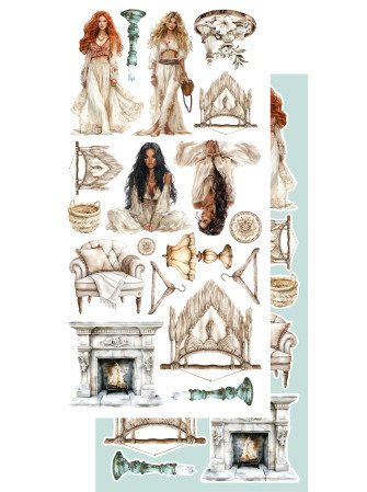 Pack de décors à découper - Collection "In the morning"  - Alchemy of Art
