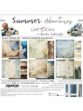 Pack papiers Basics 20 x 20...