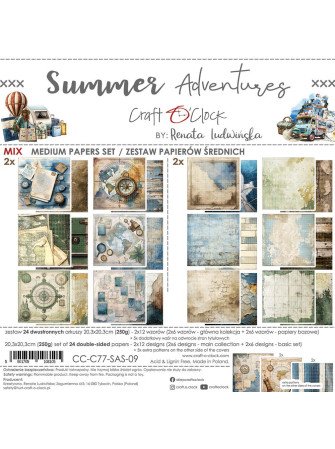 Pack papiers 20 x 20 cm Mix...