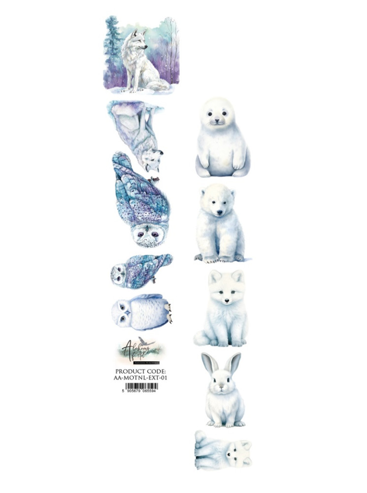 Languette de décors à découper - Collection "Magic of The Nothern Lights" - Alchemy of Art