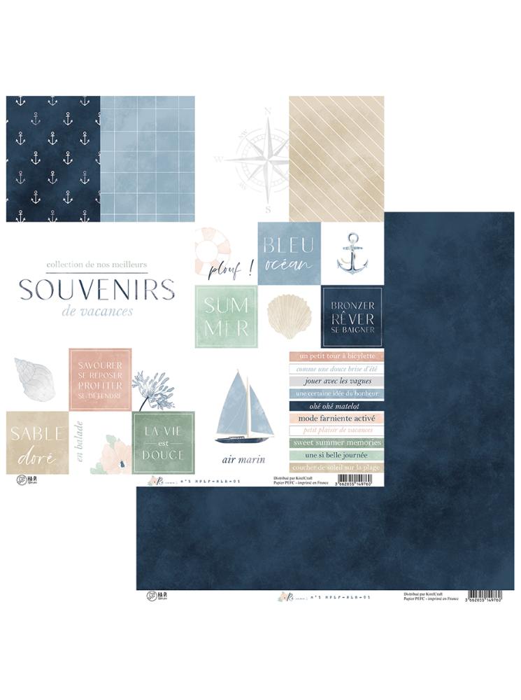 Papier imprimé 1 -  Collection "Ré la Blanche" - HA PI Little Fox