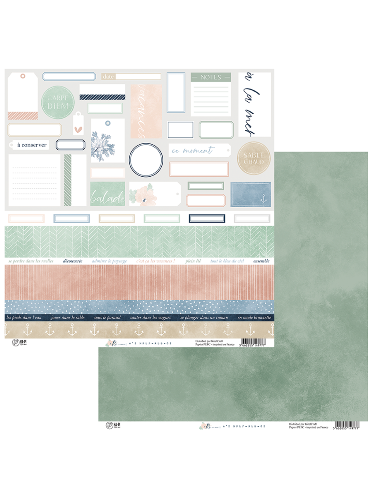 Papier imprimé 2 -  Collection "Ré la Blanche" - HA PI Little Fox