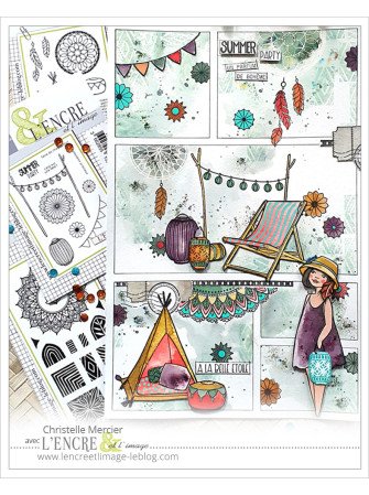Eté Indien - Tampon clear - Collection 58 "Juin 2025" - L'Encre & l'Image
