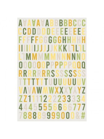 Stickers puffy alphabet -...