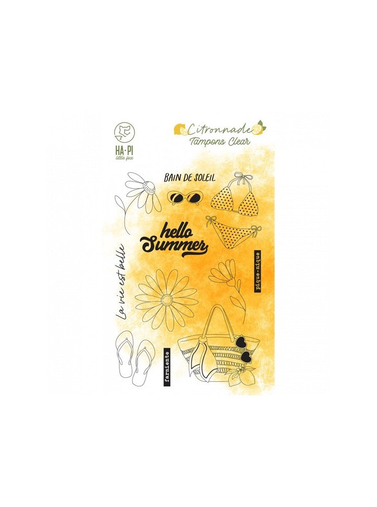 Summer - Collection "Citronnade" - Tampon clear - HA PI Little fox