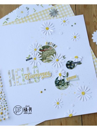 Stickers puffy alphabet - Collection "Citronnade" - Ha Pi Little Fox