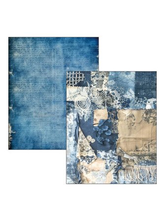 Urban Blue Denim - Mixed Media Book - Ciao Bella