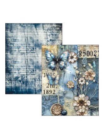Urban Blue Denim - Mixed Media Book - Ciao Bella