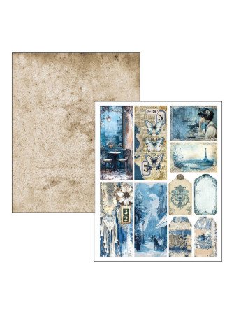 Urban Blue Denim - Mixed Media Book - Ciao Bella