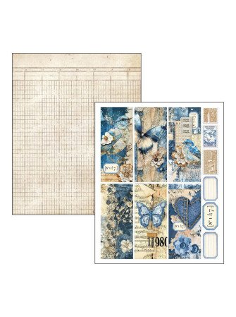 Urban Blue Denim - Mixed Media Book - Ciao Bella