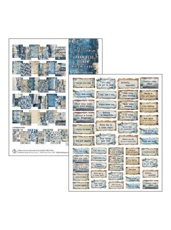 Urban Blue Denim - Mixed Media Book - Ciao Bella