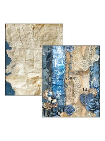 Urban Blue Denim - Mixed Media Book - Ciao Bella