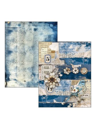 Urban Blue Denim - Mixed Media Book - Ciao Bella