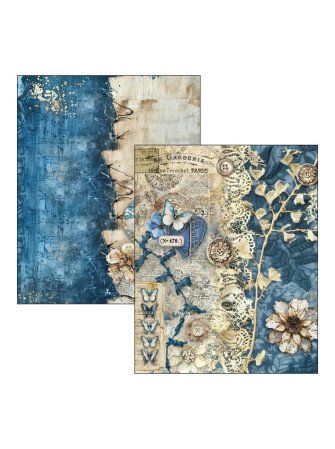 Urban Blue Denim - Mixed Media Book - Ciao Bella
