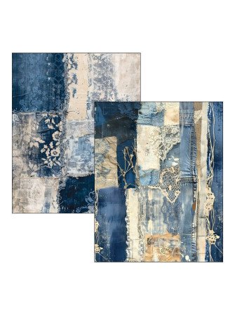 Urban Blue Denim - Mixed Media Book - Ciao Bella
