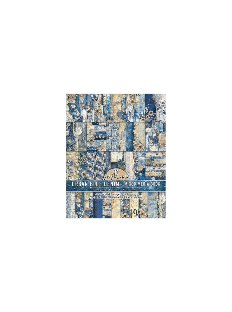 Urban Blue Denim - Mixed Media Book - Ciao Bella