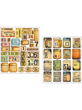 Grungy Tags - Stickers - Collection "Mixed Media" - Ciao Bella