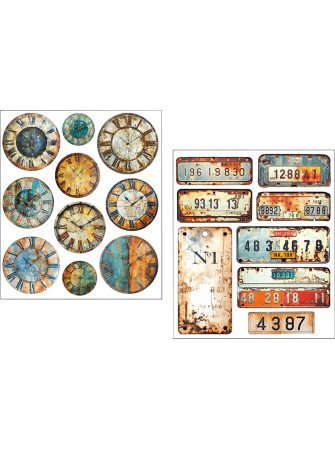 Grungy Tags - Stickers - Collection "Mixed Media" - Ciao Bella