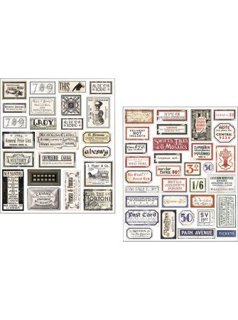 Vintage Scripts - Stickers - Collection "Mixed Media" - Ciao Bella