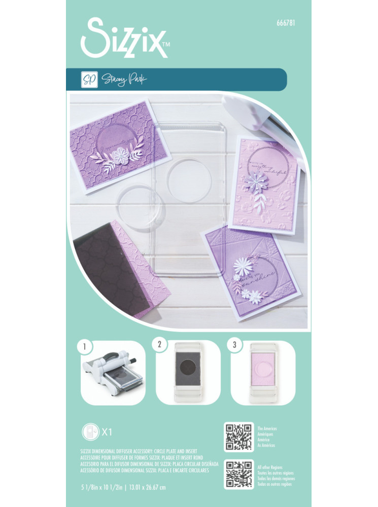 Plaque fenêtre ronde pour diffuseur de forme - Sizzix
