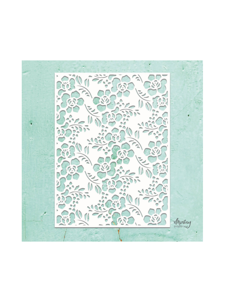 Stencil - Flowers - Mintay
