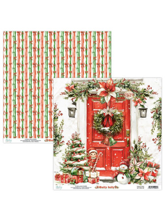 Pack papiers 20 x 20 cm- Collection "Holly Jolly" - Mintay