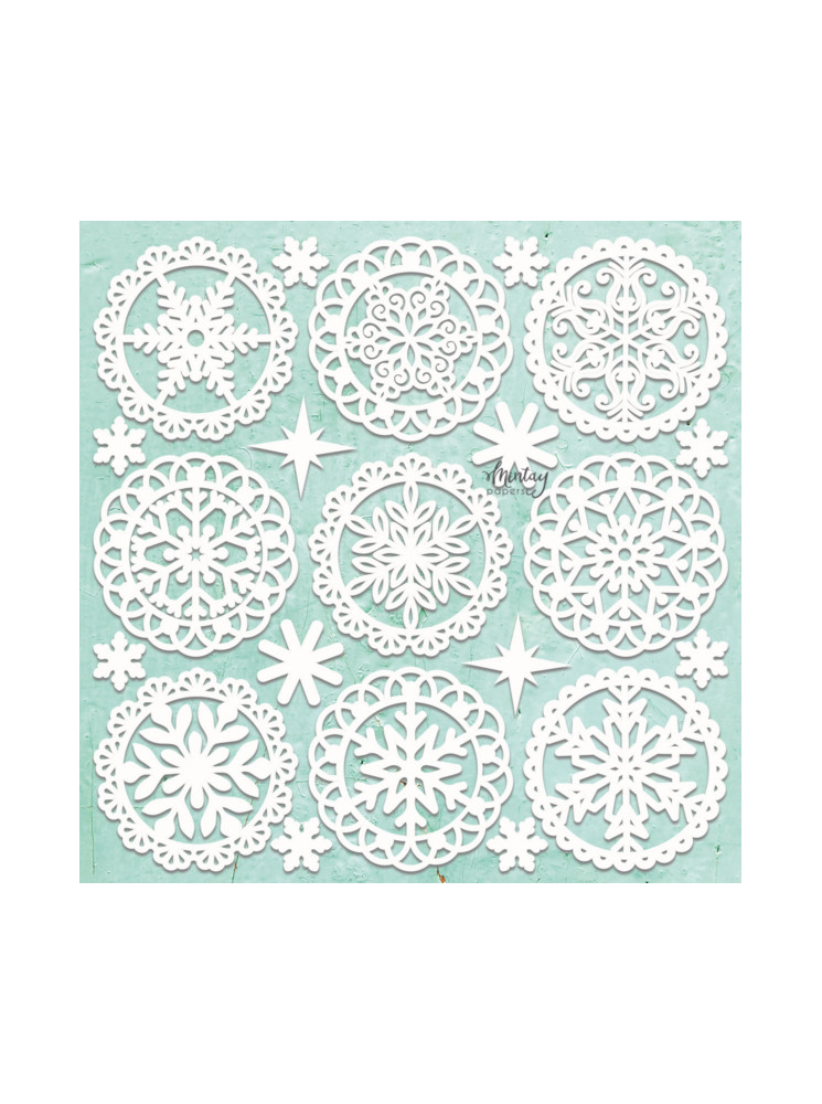 Winter Doilies - Collection "Holly Jolly" - Chippies - Mintay