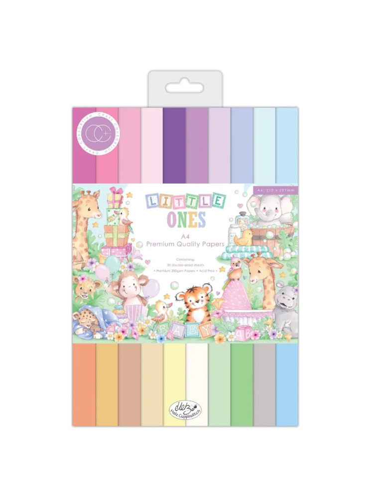 Pack papiers unis - Collection "Little One" - Craft Consortium