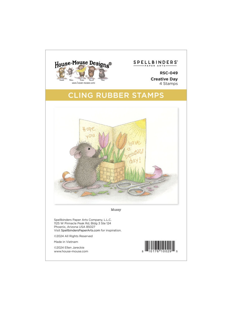 Tampon cling - Creative Day - Collection "House-Mouse" - Spellbinders