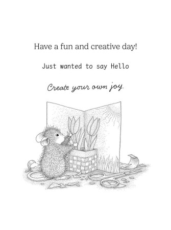 Tampon cling - Creative Day - Collection "House-Mouse" - Spellbinders