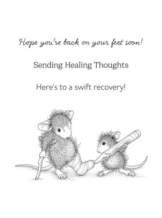 Tampon cling - Healing Thoughts - Collection "House-Mouse" - Spellbinders