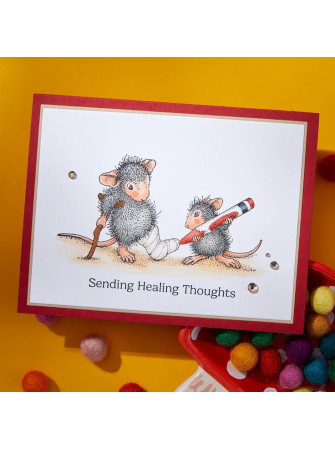 Tampon cling - Healing Thoughts - Collection "House-Mouse" - Spellbinders