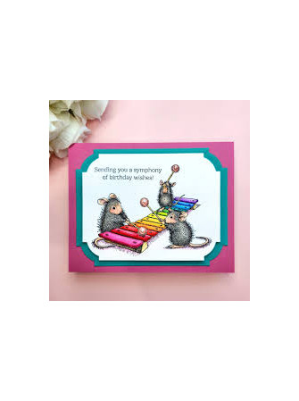Tampon cling - Music to My Ears - Collection "House-Mouse" - Spellbinders