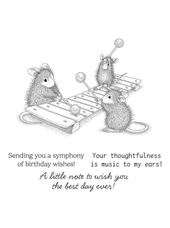 Tampon cling - Music to My Ears - Collection "House-Mouse" - Spellbinders