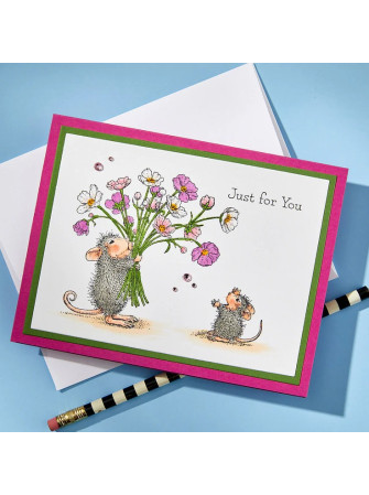 Tampon cling - Rare Bloom - Collection "House-Mouse" - Spellbinders