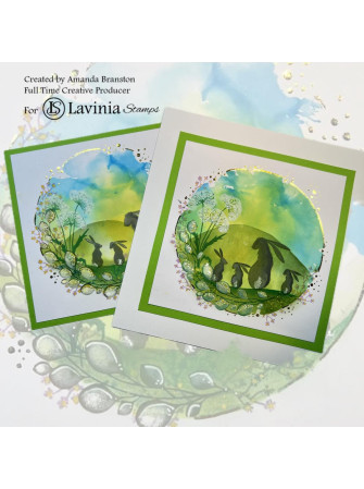 Floral Wreath - tampon clear - Lavinia