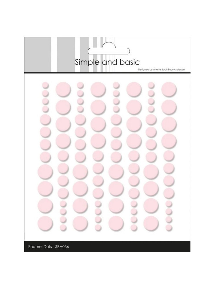 Enamels dots - Light Pink - Simple and Basic