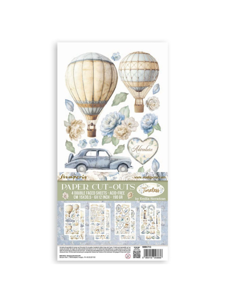 Pack de décors à découper - Collection "Timeless" - Stamperia