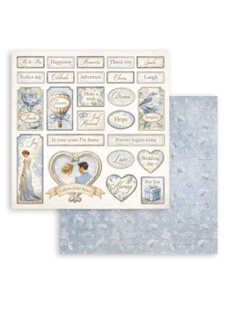 Pack papiers 20 x 20 cm - Collection "Timeless" - Stamperia