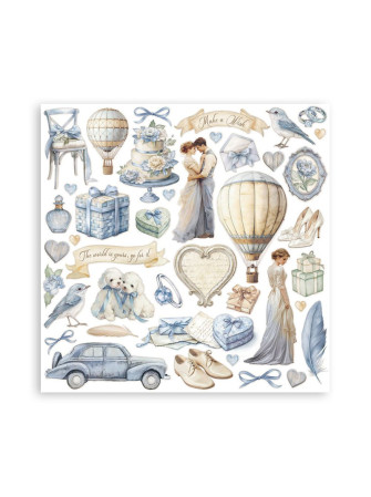 Pack papiers 20 x 20 cm - Collection "Timeless" - Stamperia
