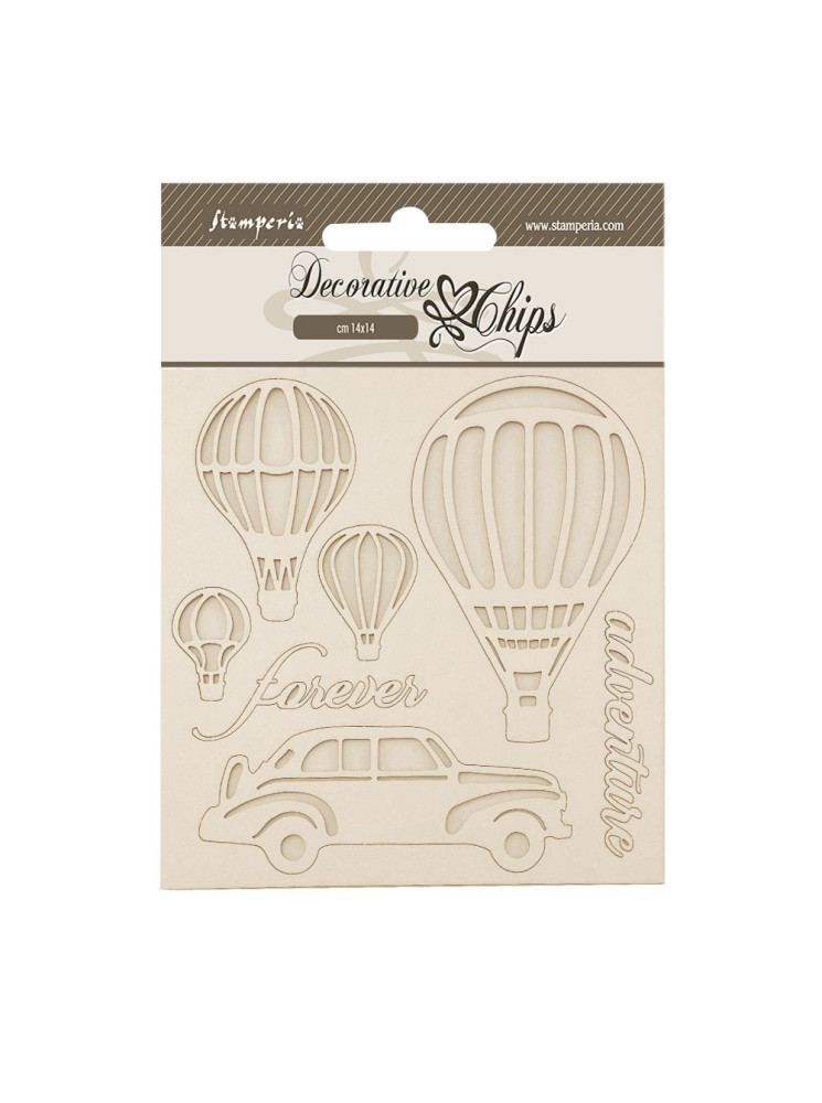 Montgolfière - Collection "Timeless" - Décorative Chips - Stamperia