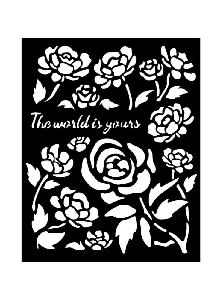 Roses - Stencils - Collection "Timeless" - Stamperia