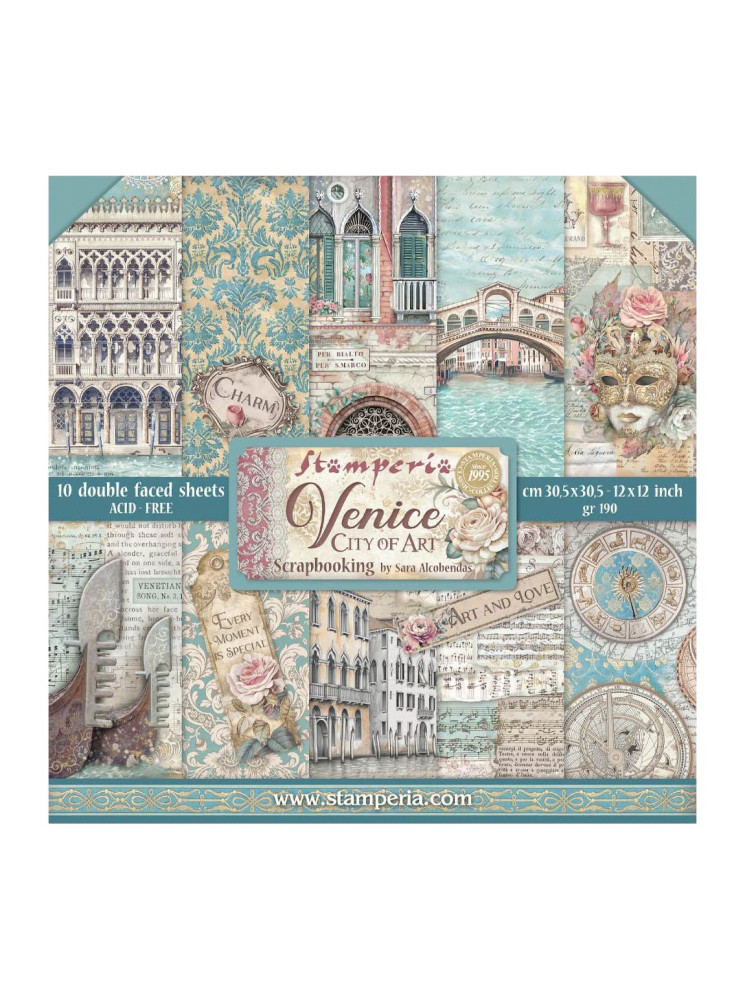 Pack papiers - Collection "Venice City of Art" - Stamperia